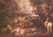 Peter Paul Rubens Landscape with St George (mk25) oil painting on canvas